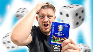 DICE ROLL PICKS my EURO 2024 TEAM! (Topps Sticker Pack Challenge!)