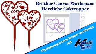 Caketopper - Plotterdatei in Brother Canvas Workspace schnell erstellt