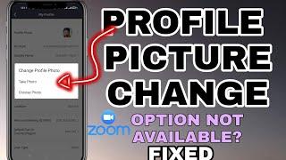 Zoom Profile Picture Change Option Not Available Problem Solved || Fix Zoom Meeting Profile Picture