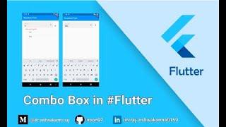 Flutter || Dropdown & Textfield in One Widget || Combo Box