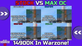 Stock VS Max Overclocked 14900K PC In Warzone Urzikstan!