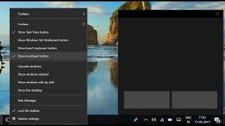 How to enable Virtual Touch pad and Touch Keyboard on windows 10