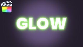 Add Glow to TEXT, ICONS & MOVING OBJECTS in Final Cut Pro