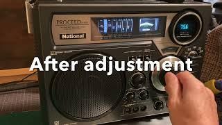 National panasonic RF-2600 FM/MW/SW Radio Receiver (part 1) adjustment completed.