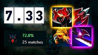 This is how Arteezy has 70% winrate on Shadow Fiend in 7.33
