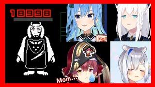 Hololive members Reaction To Killing Toriel【 Hololive ▷ Eng sub】