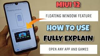 REDMI NOTE 7/7S/7PRO - MIUI 12 FLOATING WINDOW Features  | How To Use? 