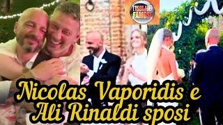 NICOLAS VAPORIDIS e ALI RINALDI: matrimonio super blindato in castello toscano 🫶