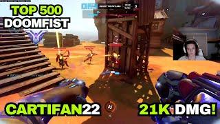 21k DMG! ONE OF THE BEST DOOMFIST IN OVERWATCH ! CARTIFAN22 SEASON 12 JUNKERTOWN