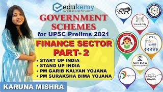 Finance Sector Schemes - Part 2 | Important Government Schemes for UPSC Prelims 2021