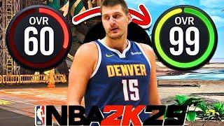 NIKOLA JOKIC BUILD 60 OVR to 99 OVR in NBA2K25! MyCareer Only No Money Spent Series (EP:4)