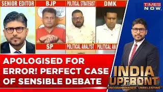 Panelist Apologises & Retracts His Comment After Anchor Asks Him, Watch Example Of Sensible Debate