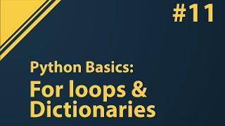 Python Tutorial: Extracting values from dictionaries with for loops