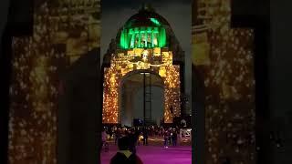 Proyectan vídeo mapping por Día de Muertos el el Monumento a la Revolución -2019-