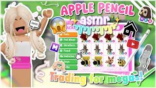 ASMR adopt me gameplay! - trading for preppy megas! (Successful!)‍️༄