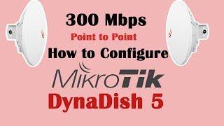 How to Configure Mikrotik  Dynadish 5 as Point to Point(Bridge and Station)| RouterOS Tutorial.