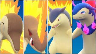 FULL CYNDAQUIL EVOLUTION TEAM! Shiny Cyndaquil, Quilava, Typhlosion Hisuian Moveset Scarlet Violet