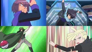 Pokeball Throw Style of Ash's all Rivals of Every Region.