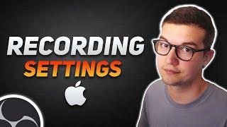 BEST OBS Recording SETTINGS on Mac 2024 (NO LAG)