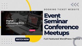 Event Management Booking Ticket Website |  Meetup, Webinars, Conference Theme | EM4U WordPress Theme