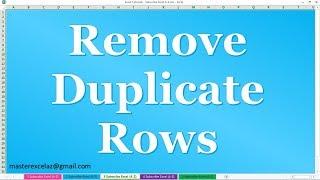How to Remove Duplicate Rows in Power Query Editor MS Excel 2016