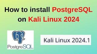 115: PostgreSQL DBA: How to install PostgreSQL 16 on Kali Linux 2024 | PostgreSQL in Kali Linux 2024