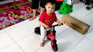 Balance Bike, Sepeda anak bisa di setting roda 2 dan 3 | Anak 2 Tahun Belajar bersepeda