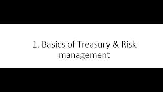 1.1 SAP Treasury and Risk Management Basics