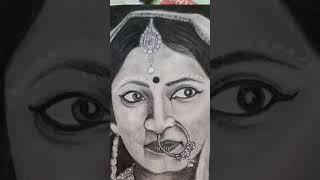 this stunning drawing captures the beauty of a woman️.#ArtisticExpression #Elegance  #JewelryArt