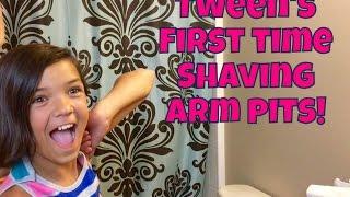 TWEEN'S First Time Shaving ArmPits!
