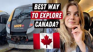 FIRST IMPRESSIONS OF TRAVELING VIA RAIL | Economy Class From Quebec City To Montreal