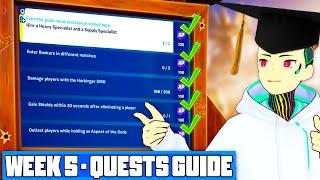 Fortnite COMPLETE Week 5 Quests - EASY Challenges Guide - Chapter 5 Season 2