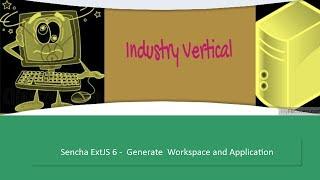 Sencha ExtJS 6 - Generate Workspace and Application