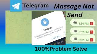 Telegram Se Msg Nhi Ja Rha...|| Telegram msg not send Problem||#telegram #problem #send #sanaarif