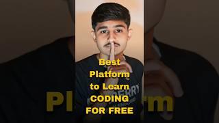 Best Platform to Learn CODING FREE  #coding #frontenddevelopment