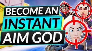 NEW UPDATED GUIDE for GOD AIM - INSTANTLY HIT YOUR SHOTS Like This - Valorant Guide