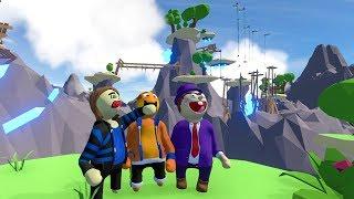 Paluten,GermanLetsPlay & Zombey wandern in den BERGEN | Human Fall Flat