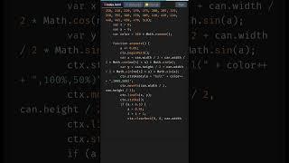 Create Magic with Sin and Cos with HTML Canvas |HTML5 Canvas Tutorial #shorts #coding #JavaScript