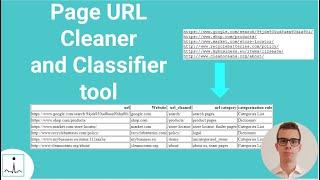 Tool for cleaning and categorising page urls