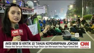 Aksi BEM SI Kritik 10 Tahun Kepemimpinan Jokowi