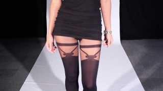 Gipsy Mock Bow Suspender Tights