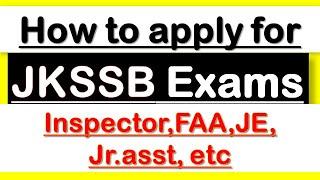 How to Apply for JKSSB Exams on Mobile Phone