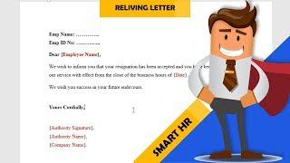 How to write a Sample Relieving Letter | Smart HR