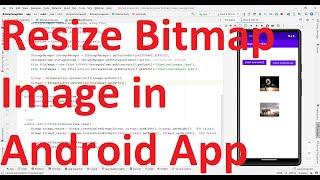 How to resize/ set the size of bitmap image using createScaledBitmap in your Android App?