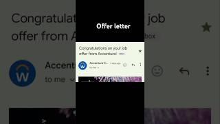 Accenture offer letter 2024 |Interview result #accentureonboarding#accenturejoining#accenturemail