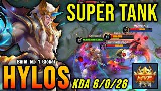 SUPER TANK!! Hylos Best Build 2022 Tank - Build Top 1 Global Hylos ~ MLBB