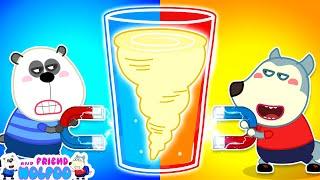 Wolfoo and friends Tornado Science Experiment for Kids | Kids Videos