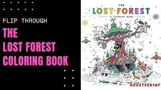 SUPER COOL! | Flip Through ~ The Lost Forest Coloring Book #coloring #coloringbook