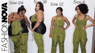 SIZE 4 vs 12 vs 18 vs 24 TRY ON SAME FASHIONNOVA OUTFITS