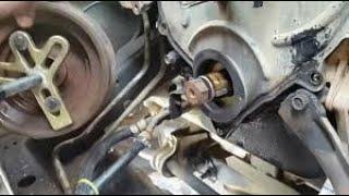 How to Remove Engine Crankshaft Harmonic Balancer Pulley.